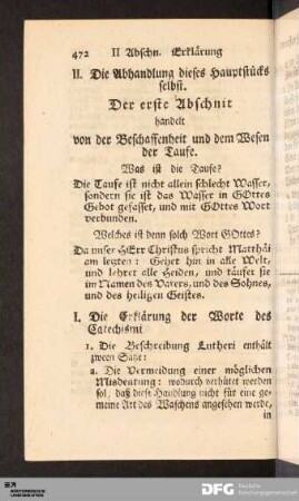 II. Die Abhandlung dieses Hauptstücks selbst.