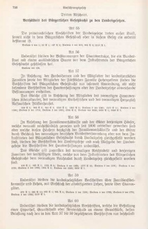 Dritter Abschnitt. Verhältnis des Bürgerlichen Gesetzbuchs zu den Landesgesetzen