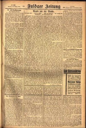 Zweite Ausgabe vom Sonntag, den 24. Oktober 1926.