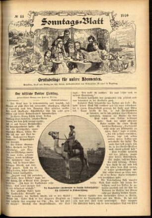 Ausgabe vom Sonntag, den 30. Oktober 1910.