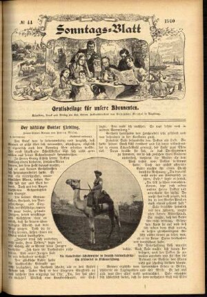 Ausgabe vom Sonntag, den 30. Oktober 1910.