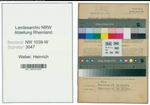 Entnazifizierung Heinrich Weber , geb. 26.09.1899 (Schachtmeister)