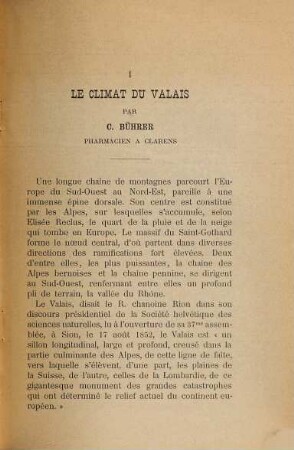 Bulletin des travaux de la Murithienne. 26. 1897. - 1898