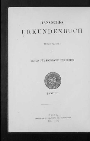 3.1343/1360(1882/1886): Hansisches Urkundenbuch