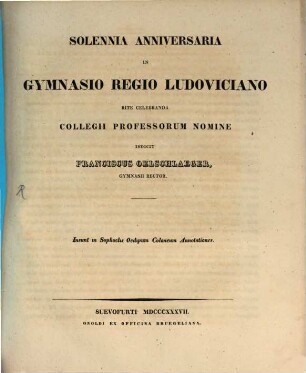 In Sophoclis Oedipum Coloneum annotationes