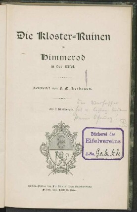 Die Kloster-Ruinen zu Himmerod in der Eifel