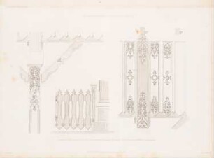 Einsteighalle am Bahnhof, Nürnberg: Details (aus: Architektonisches Skizzenbuch, H. 3, 1852)