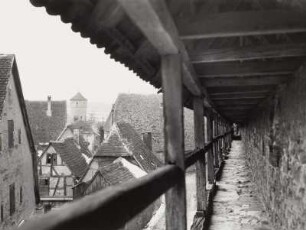 Rothenburg ob der Tauber, Überdachter Wehrgang am Klingentor