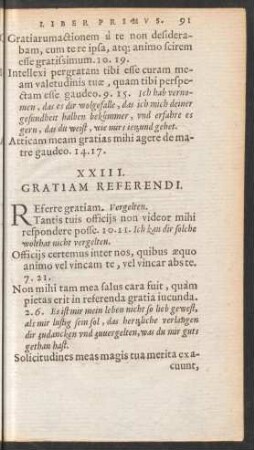 XXIII. Gratiam Referendi.