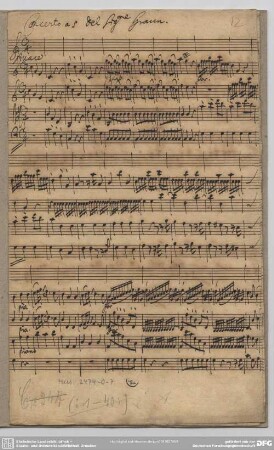Concertos - Mus.2474-O-7 : vl, strings, bc - C; GraunWV C:XIII:65