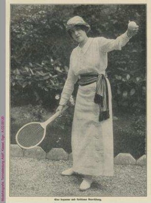 Modefotografie, Tenniskleidung, ca. 1910