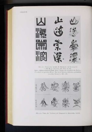 Abb. 262. Name des Verfassers als Ornamente in chinesischer Schrift.