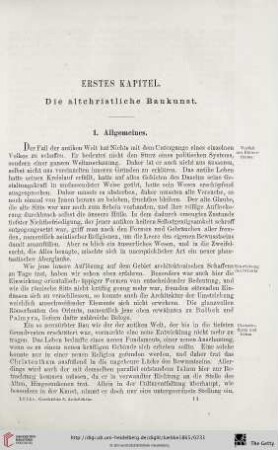 Erstes Kapitel: Die altchristliche Baukunst