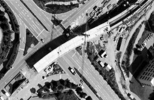 Freiburg: Stadtbahnbrücke, Überführung Berliner Allee