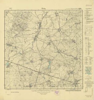 2447 (alte Nr.: 1051) Golm, Meßtischblatt (4cm - Karte)