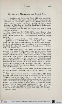 Schüler und Nachahmer des Gerard Dou