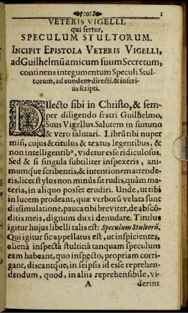 Veteris vigelli, qui fertur ...