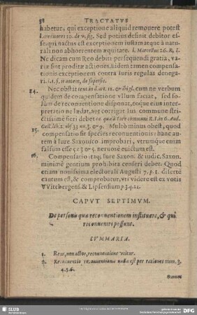 Caput Septimum. De personis quae reconventionem instituere possint, & qui reconveniri possunt