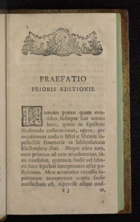Praefatio Prioris Editionis.
