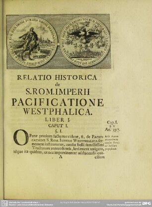 Relatio Historica de S. Rom. Imperii Pacificatione Westphalica