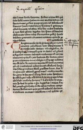 Tangentes autem clerum principaliter et emunitatem ecclesiasticam sunt isti, primus est de violentantibus clericos vel religiosos.