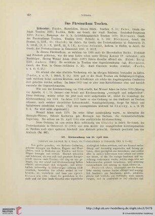 Das Fürstenthum Teschen