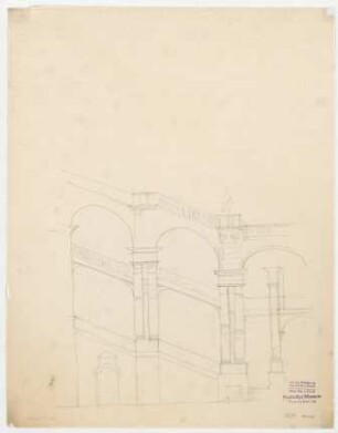 Thiersch, Friedrich von; München; Justizpalast - Treppenhaus (Teilansicht)