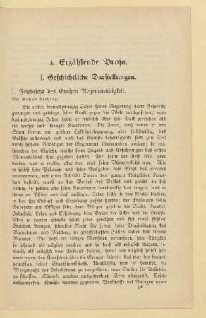 I. Geschichtliche Darstellungen