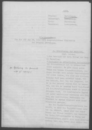 Gärtringen: Pfarrbericht 1935