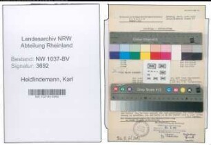 Entnazifizierung Karl Heidlindemann , geb. 25.04.1916 (Polizeibeamter)
