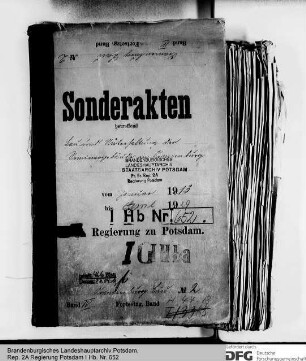 Bau und Unterhaltung des Lehrerseminars in Oranienburg