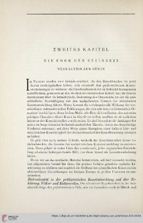 Zweites Kaptiel: Dir Form der Steinzeit