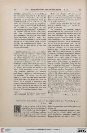 Polychrome Einzelheiten von der kunstgeschichtlichen Ausstellung zu Erfurt 1903
