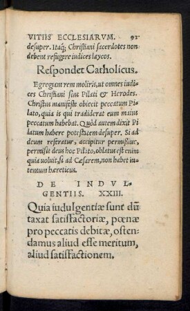De Indulgentiis. XXIII.