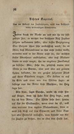 Achtes Kapitel. Von der Ankunft des Zapfenhölzern, nebst dem Beschlusse dieses weitläuftigen Abentheuers