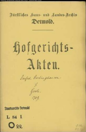 Oerlinghausen, Dorfschaft gegen Kord Henrich Grote - Torfstich