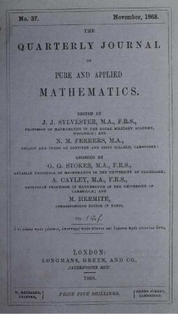 No. 37. November, 1868.