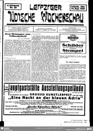 Leipziger jüdische Wochenschau
