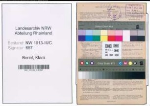 Entnazifizierung Klara Berief , geb. 20.12.1918 (Schneiderin)