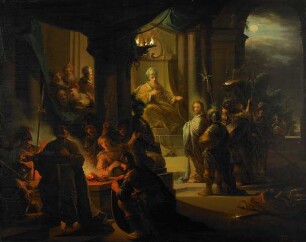Christus vor Kaiphas und die Verleugnung Petri