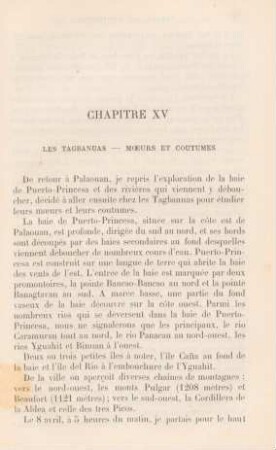 Chapitre XV. Les Tagbanuas - Moeurs et Coutumes