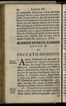 Locus X. De Peccato Hominis - Locus XII. De Oeconomia Foederis Gratiæ Sub Patriarchis