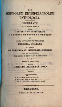 De morborum erysipelaceorum pathologia