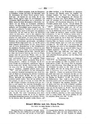 Eduard Möricke und Joh. Georg Fischer : (Schluß)