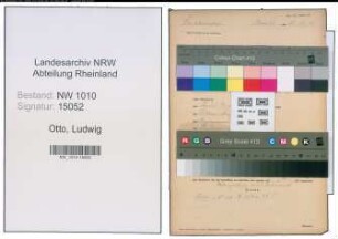 Entnazifizierung Ludwig Otto , geb. 02.04.1901 (Stadt)