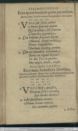 Psalmus CXXXIV. Ecce nunc benedicite Domino