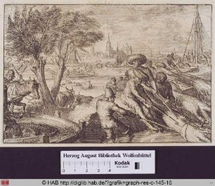 Trockenlegung der Beemster-Polder in Holland 1612.