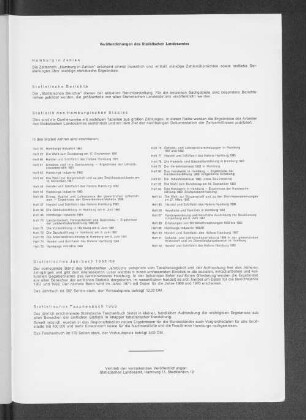 Veröffentlichungen des Statistischen Landesamtes