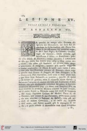 Lezione XV.