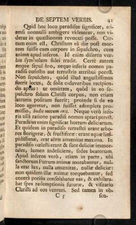 41-43, Quid hoc loco paradisus significet, etiamsi ...